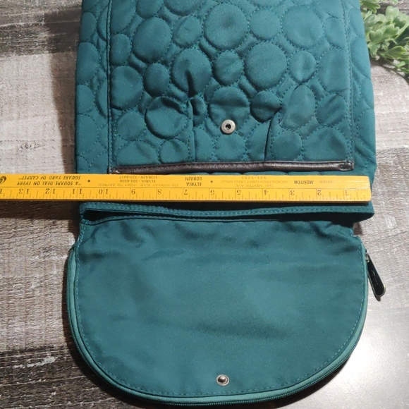Thirty-one teal quilted cross body bag - Picture 3 of 8